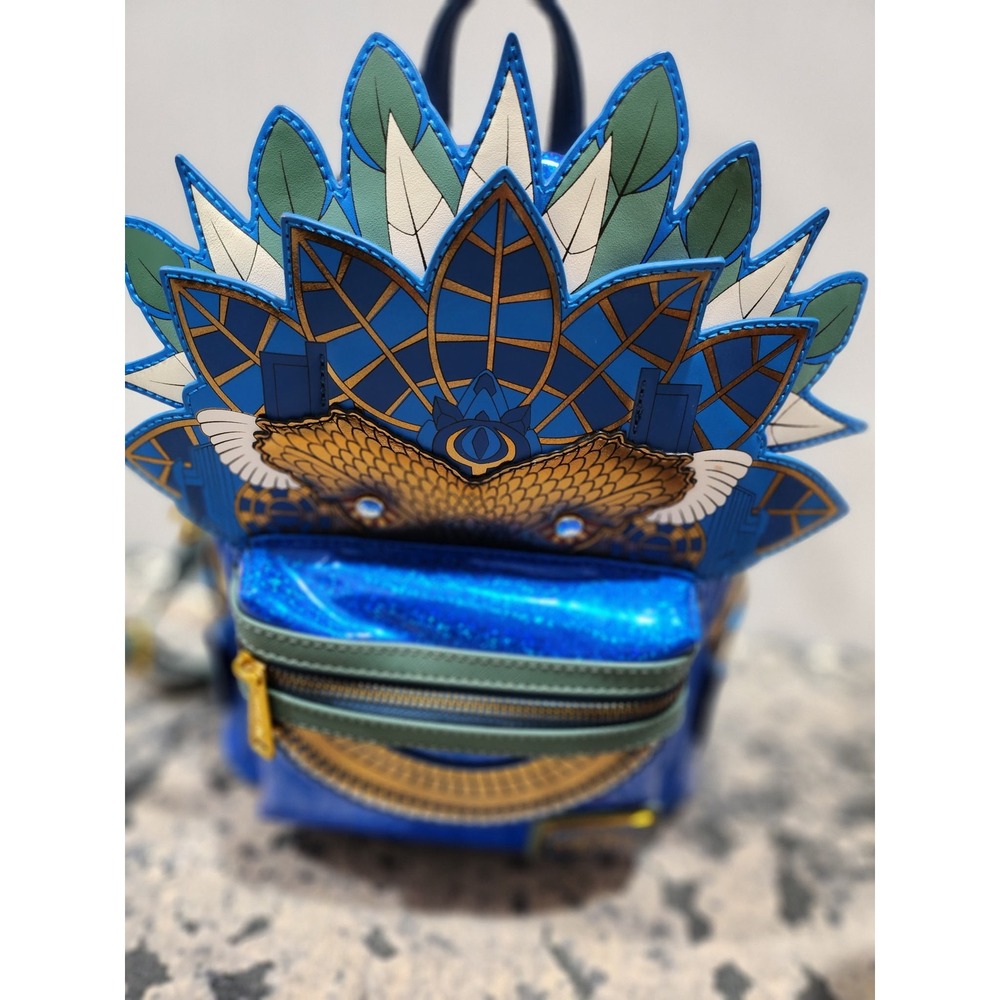 Loungefly Marvel Namor Wakanda Forever Cosplay Mini Backpack Blue Glitter New